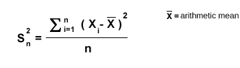 Formule du calcul de la variance