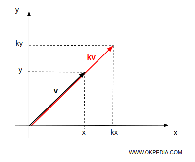 multiplication scalaire d'un vecteur